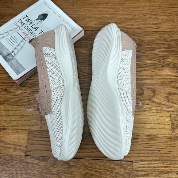 Skechers On-The-Go-Ideal Seas The Day Taupe Natural Boat Shoes - Picture 3 of 8